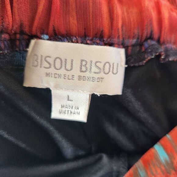 Bisou Bisou Sheer Wide Leg Swim Beach Palazzo Pants Size Large - Picture 4 of 7